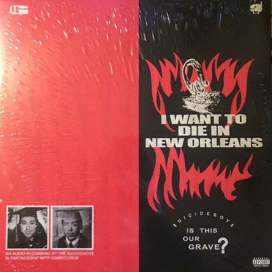 $uicideboy$ – I Want To Die In New Orleans - New LP Record 2018 G*59 Black & Red Translucent Split Vinyl - Hardcore Hip-Hop / Horrorcore / Trap -vinylsuk