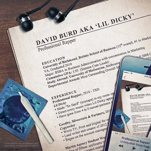 Lil Dicky - Professional Rapper (2015) - New 2 LP Record 2024 Virgin Vinyl - Rap / Pop Rap -vinylsuk