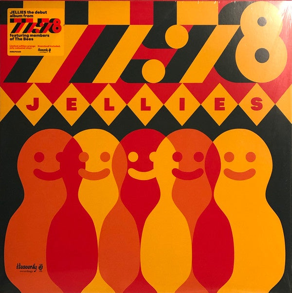 77:78 ‎– Jellies - New Vinyl Lp 2018 Heavenly Limited Edition Pressing on 'Orange Jelly' Vinyl with Download - Indie / Psych Rock -vinylsuk