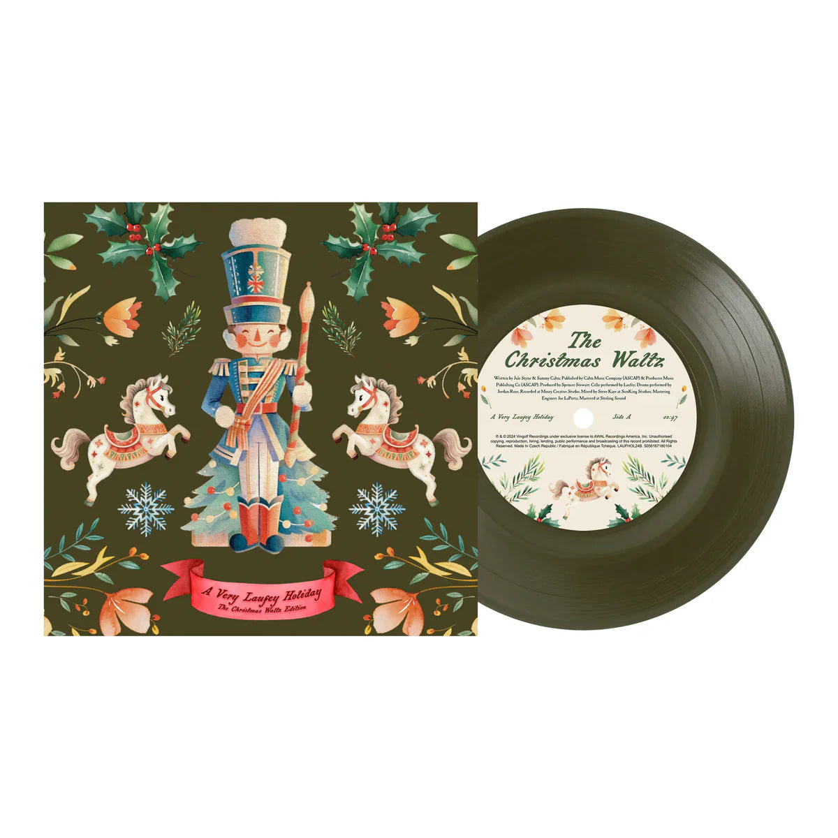 Laufey - A Very Laufey Holiday: The Christmas Waltz Edition - New 7" Single Record 2024 AWAL Green Vinyl - Holiday -vinylsuk