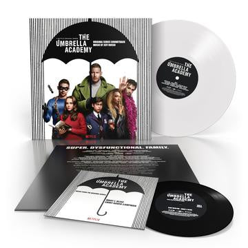 (DAMAGED COVER) Jeff Russo - The Umbrella Academy - New LP Record 2021 Lakeshore Vanya White Vinyl & 7" - Soundtrack / Netflix -vinylsuk