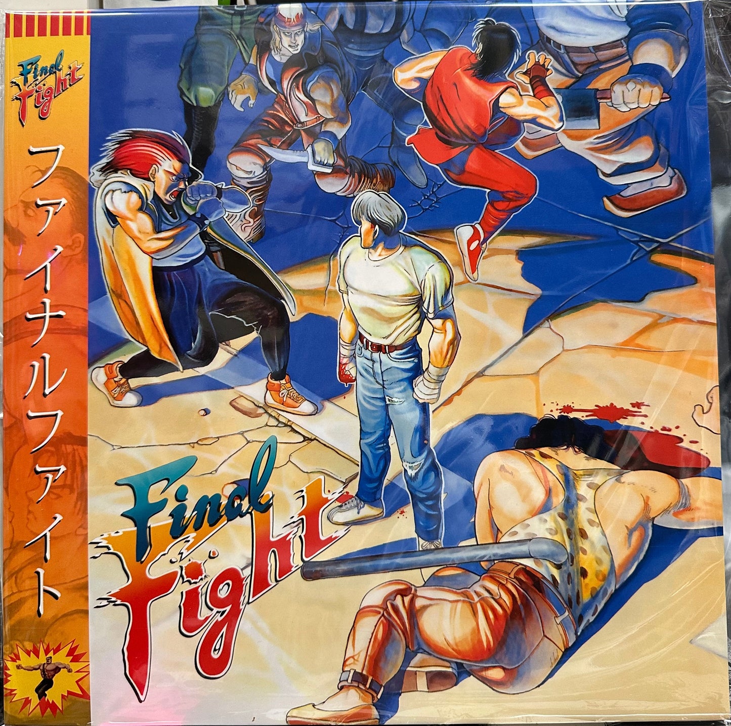 Manami Matsumae, Yoshihiro Sakaguchi, Harumi Fujita, Junko Tamiya, Yoko Shimomura - Final Fight (Original Arcade + SNES) - New LP Record 2023 Unofficial Blue Vinyl & Insert - Video Game Music -vinylsuk