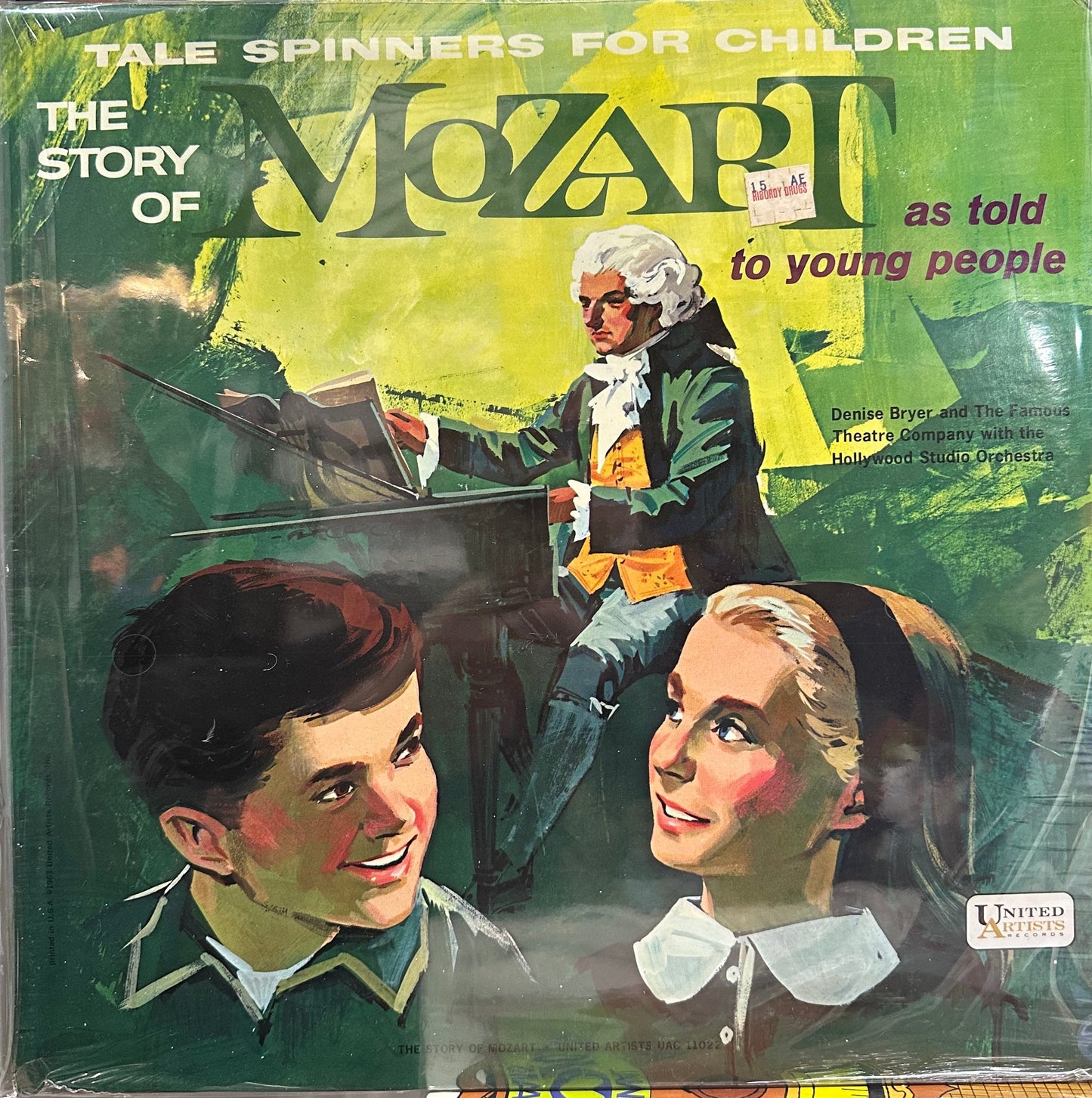 Denise Bryer And The Famous Theatre Company - The Story Of Mozart As Told To Young People - New LP Record 1963 United Artists USA Original Vinyl - Story / Children's -vinylsuk