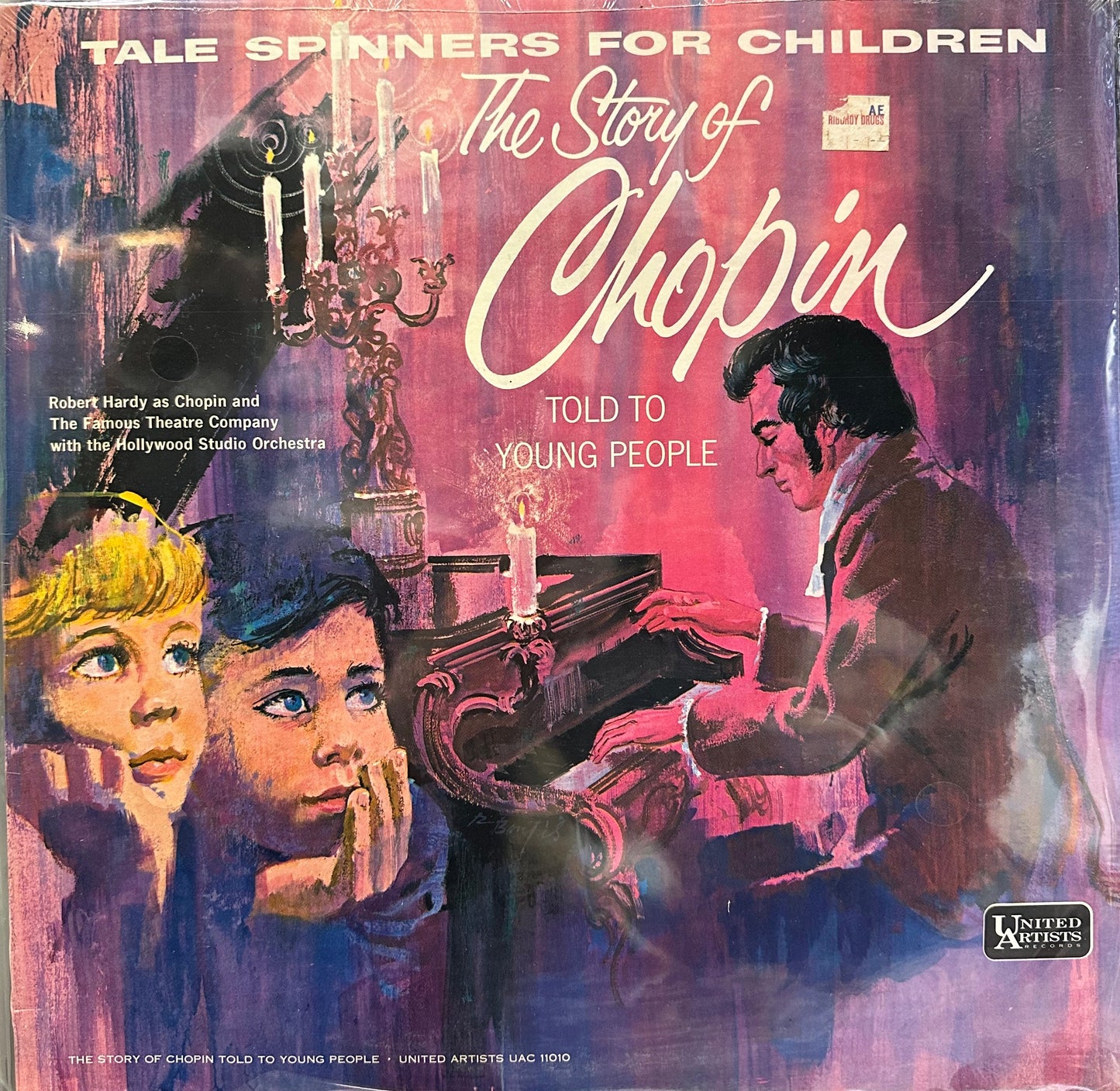 Robert Hardy - The Story Of Chopin Told To Young People - Mew LP Record 1963 United Artists Tale Spinners For Children USA Original Vinyl - Story / Children's -vinylsuk