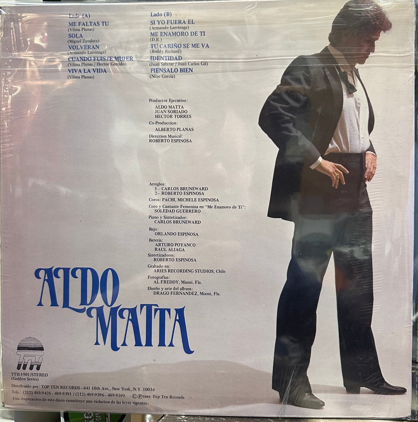 Aldo Matta - Aldo Matta - New LP Record 1984 Top Ten Hits USA Vinyl - Latin Pop / Soul / Funk -vinylsuk