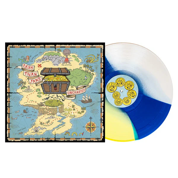 Less Than Jake - Uncharted - New EP Record 2024 Pure Noise Yellow/Blue/Bone Tri-Stripe Vinyl - Pop Punk / Ska -vinylsuk