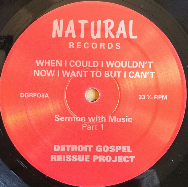 Rev. Jodie Holmes - When I Could I Wouldn't Now I Want To But I Can't - New LP Record 2017 Natural Detroit Gospel Reissue Project Vinyl & Insert - Gospel / Soul / Religious -vinylsuk