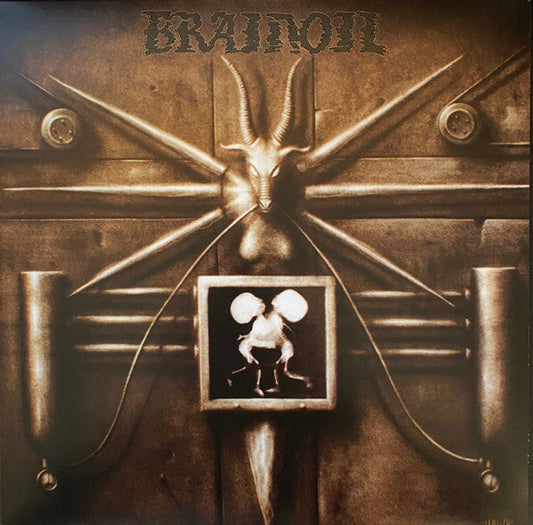 Brainoil- Brainoil (2003) - New LP Record (Opened to verify color) 2014 TANKCRIMES USA Black / Gold split Vinyl, Insert & Download - Doom Metal -vinylsuk