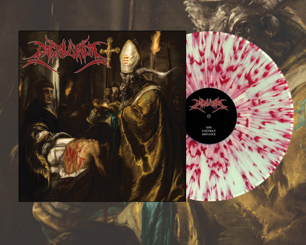 Daemusinem - Thy Ungodly Defiance - New LP Record 2017 Willowtip USA White With Blood Red Splatter Vinyl (150 Made) - Death Metal / Black Metal -vinylsuk