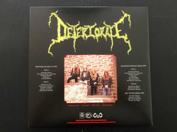 Deteriorate - Rotting In Hell + Demos - New 2 LP Record 2018 The Crypt USA Black Vinyl - Death Metal -vinylsuk