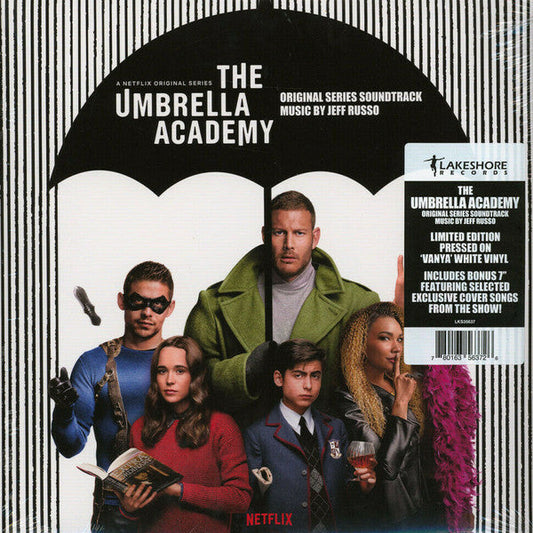 (DAMAGED COVER) Jeff Russo - The Umbrella Academy - New LP Record 2021 Lakeshore Vanya White Vinyl & 7" - Soundtrack / Netflix -vinylsuk