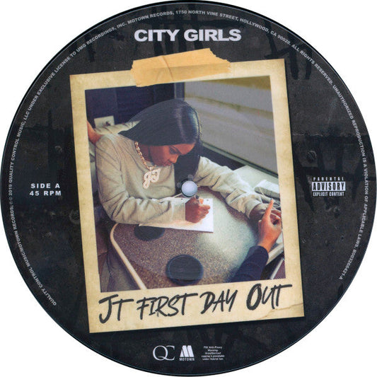 City Girls - JT First Day Out - New 7" Single Record 2020 Quality Control Music Picture Disc Vinyl - Hip Hop -vinylsuk