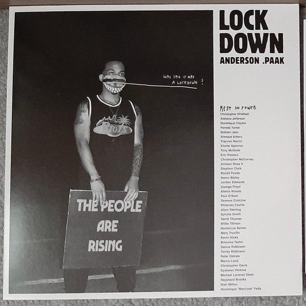 Anderson .Paak - Lockdown - New EP 12" Record 2021 Aftermath USA Picture Disc Vinyl - Hip Hop -vinylsuk