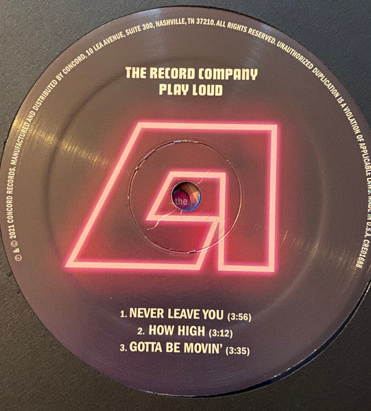 The Record Company - Play Loud - New 2 LP Record 2021 Concord Club Edition Blue Transparent Vinyl - Rock -vinylsuk