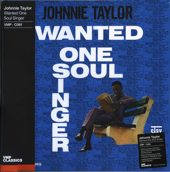 Johnnie Taylor - Wanted One Soul Singer (1967) - New LP Record 2022 Stax Vinyl Me Please Club 180 gram Vinyl - Soul / Rhythm & Blues -vinylsuk