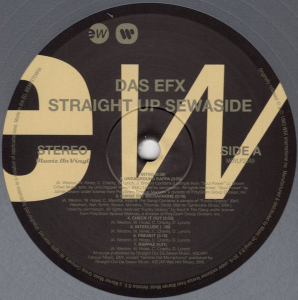 Das EFX - Straight Up Sewaside (1993) - New LP Record 2022 Music On Vinyl Silver 180 Gram Vinyl - Hip-Hop / Boom Bap -vinylsuk