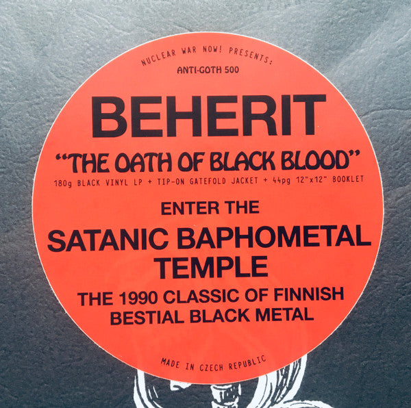 Beherit - The Oath Of Black Blood (1991) - New LP Record 2022 Nuclear War Now! 180 gram Vinyl & Book - Black Metal -vinylsuk