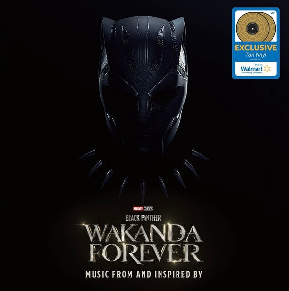 Various - Black Panther: Wakanda Forever - Music From And Inspired By - New 2 LP Record 2023 Marvel Hollywood Def Jam Walmart Exclusive Translucent Tan Vinyl - Soundtrack -vinylsuk