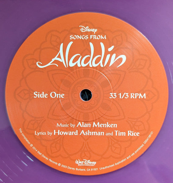 Various - Songs From Aladdin (1992) - New LP Record 2023 Walt Disney Walmart Exclusive Violet Vinyl - Soundtrack -vinylsuk