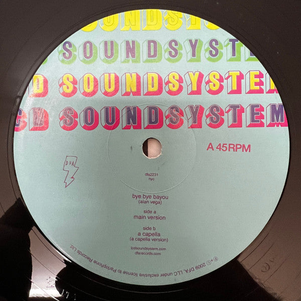 LCD Soundsystem - Bye Bye Bayou - New 12: single Record 2009 DFA Vinyl - Electro / Disco / New Wave -vinylsuk