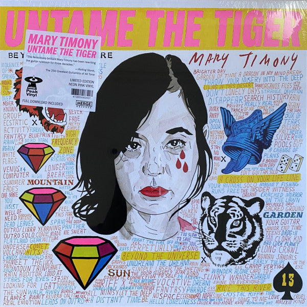 Mary Timony - Untame The Tiger - NewLP Record 2024 Merge Peak Pink Neon Vinyl - Indie Rock -vinylsuk