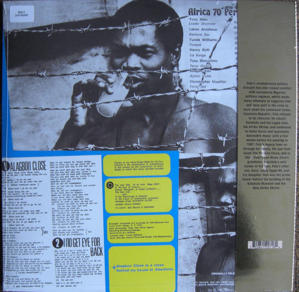 Fela Ransome Kuti & Africa 70 - Alagbon Close (1975)  - New LP Record 2024 Knitting Factory Opaque Orange Vinyl - Afrobeat -vinylsuk