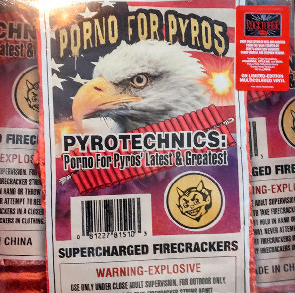 Porno For Pyros – Pyrotechnics: Porno For Pyros' Latest & Greatest - New LP Record 2024 Warner Clear w/Orange Splatter Vinyl - Alternative Rock -vinylsuk