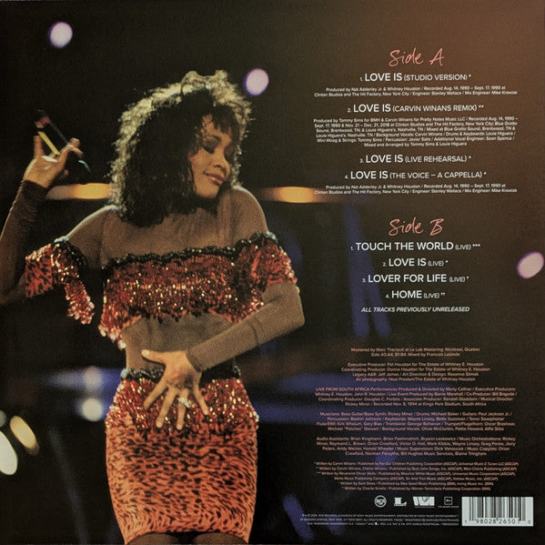 Whitney Houston - Love Is (Live From South Africa...And More) - New EP Record Store Day Black Friday 2024 RCA RSD Vinyl - R&B / Pop / Soul -vinylsuk