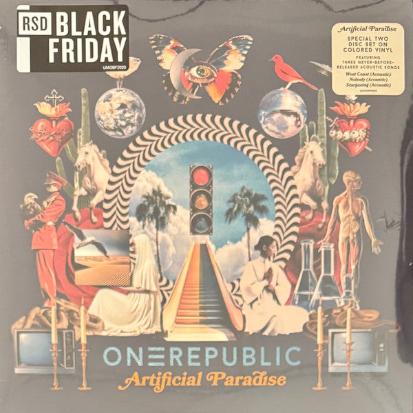 OneRepublic - Artificial Paradise - New 2 LP Record Store Day Black Friday 2024 Mosley Music RSD Gold & White Vinyl - Pop Rock -vinylsuk