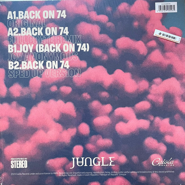 Jungle - Back On 74 - New 12" Single Record Store Day Black Friday 2024 Caiola RSD Vinyl - Dance-Pop / UK Funky -vinylsuk