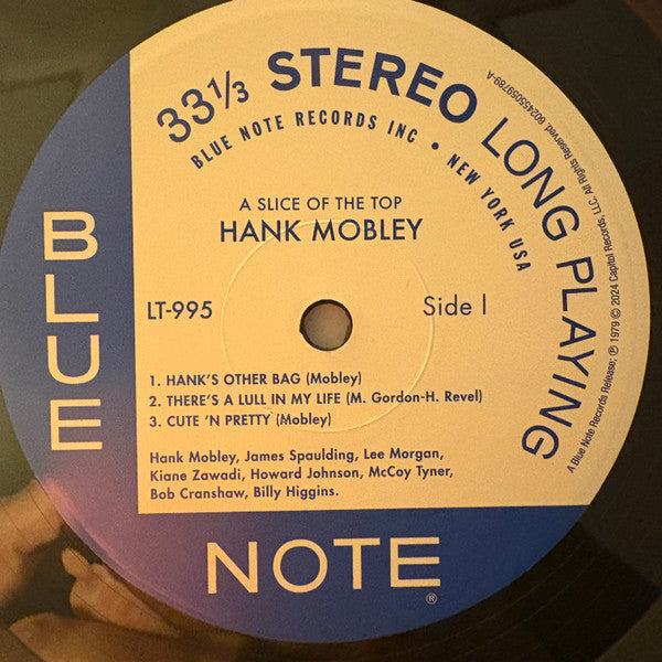 Hank Mobley - A Slice Of The Top (1979) - New LP Record 2024 Blue Note Tone Poet Series Vinyl - Hard Bop -vinylsuk