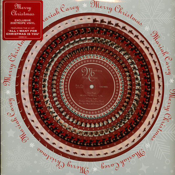 Mariah Carey - Merry Christmas - New LP Record 2024 Columbia Zoetrope Picture Disc Vinyl - Holiday / Pop -vinylsuk