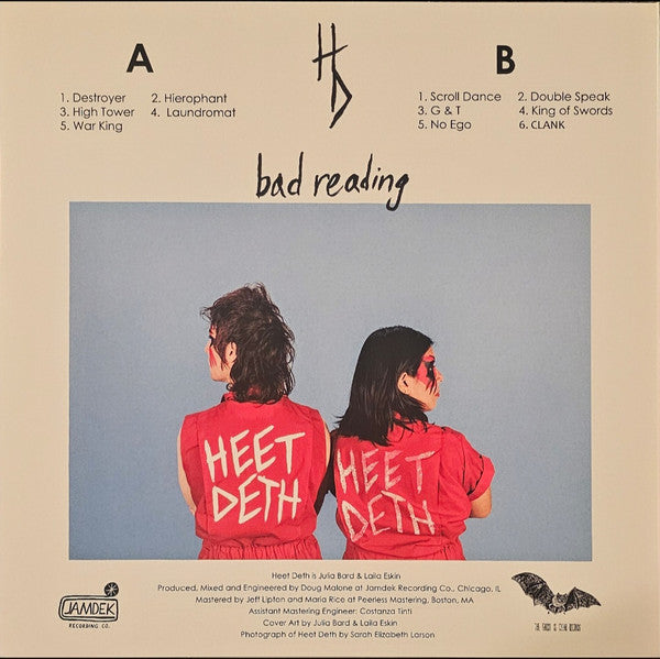 Heet Deth - Bad Reading - New LP Record 2025 The Ghost Is Clear Vinyl - Chicago Punk / Noise Rock / Doom Metal -vinylsuk