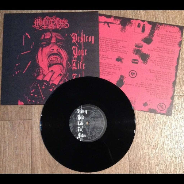 Mütiilation - Destroy Your Life For Satan (2001) - New 10" EP Record 2015 Osmose Productions France Black Vinyl & Insert - Black Metal -vinylsuk