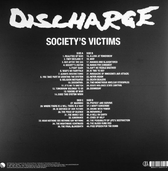 Discharge - Society's Victims, Volume 1 - New 2 LP Record 2016 Let Them Eat Vinyl UK Vinyl - Punk / Rock -vinylsuk