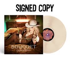 Signed Autographed - Gwen Stefani - Bouquet - New LP Record 2024 Interscope Champagne Vinyl & Autographed Art Card - Pop / Country Rock -vinylsuk