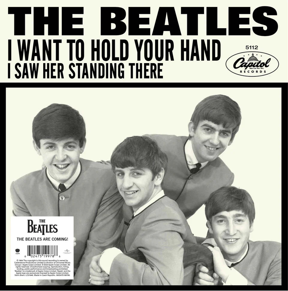 The Beatles - I Want To Hold Your Hand / I Saw Her Standing There (1963) - New 7" Single Record Store Black Friday 2024 Capitol Vinyl - Rock -vinylsuk