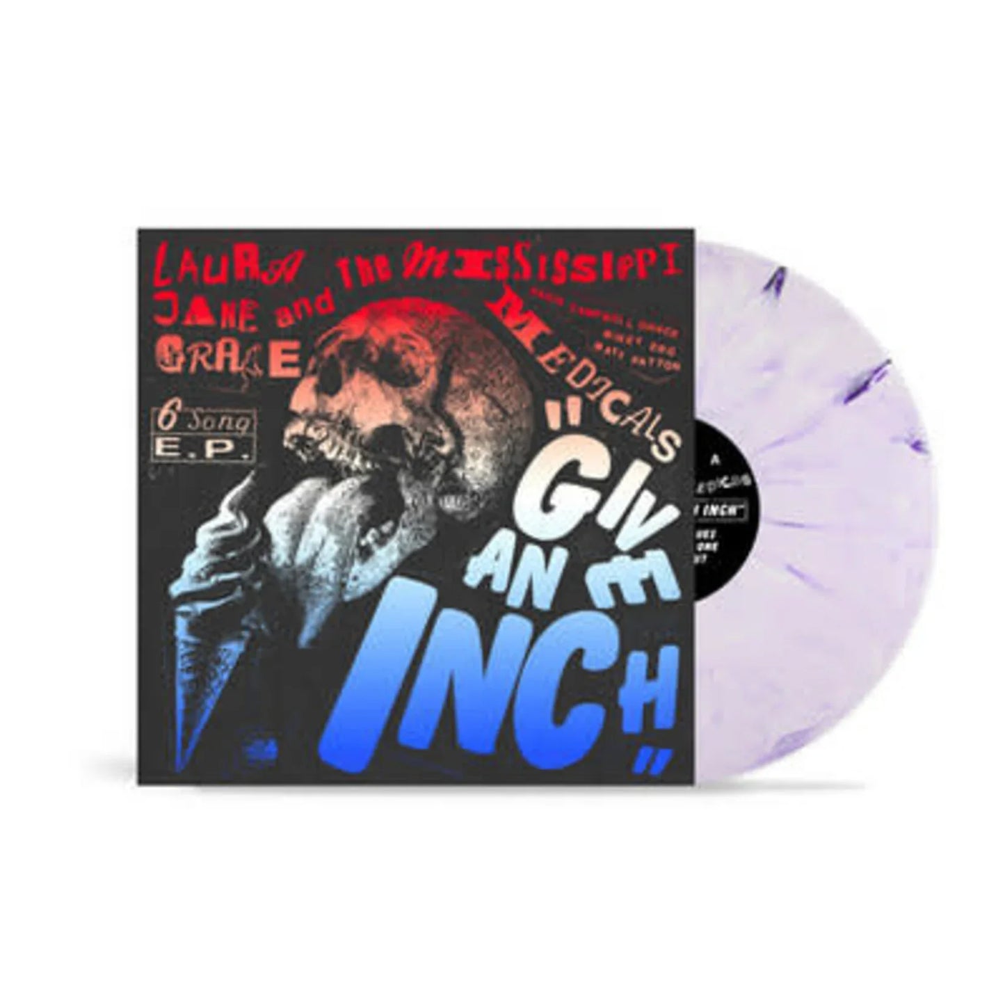 Laura Jane Grace (Against Me!) - Give An Inch - New EP Record 2024 Dial Back Sound Fun Dip" violet swirl Vinyl - Punk / Folk Punk -vinylsuk